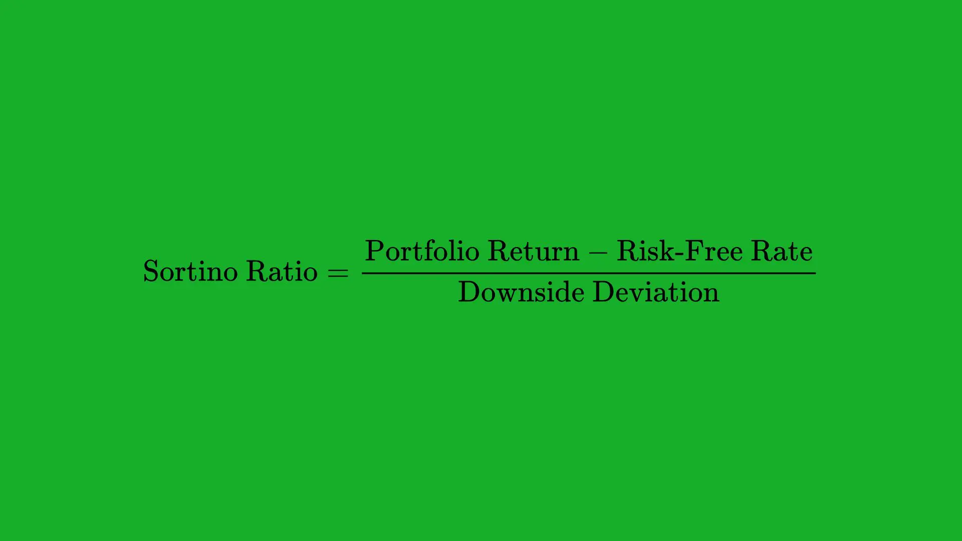 Metric 8: Sortino Ratioxlearnonline.com