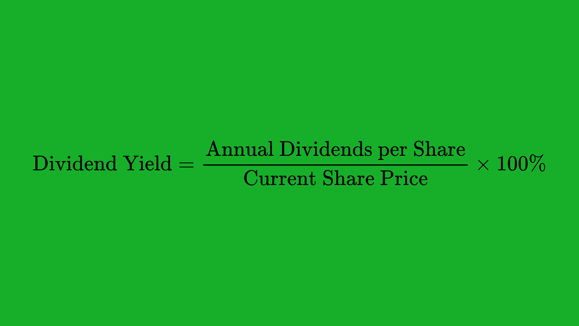 Dividend Yield