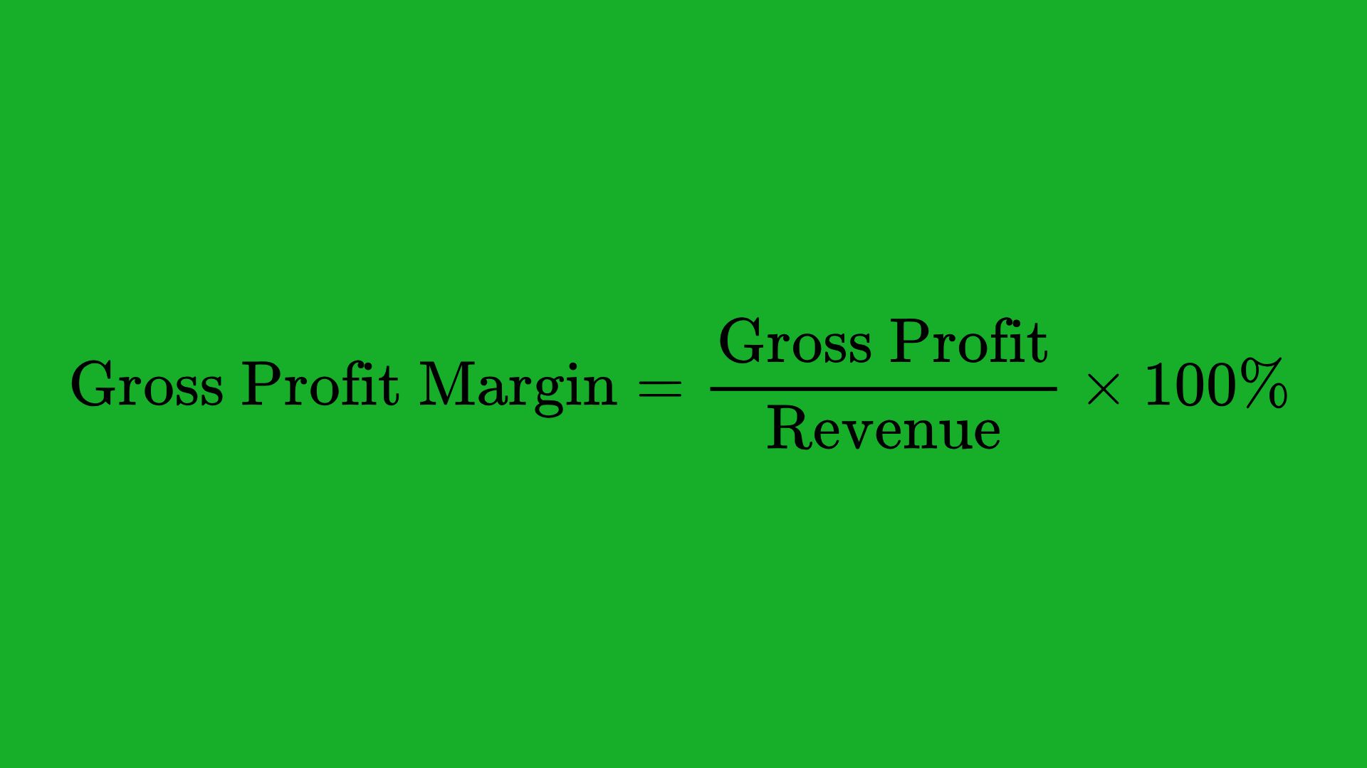 Gross Profit Margin