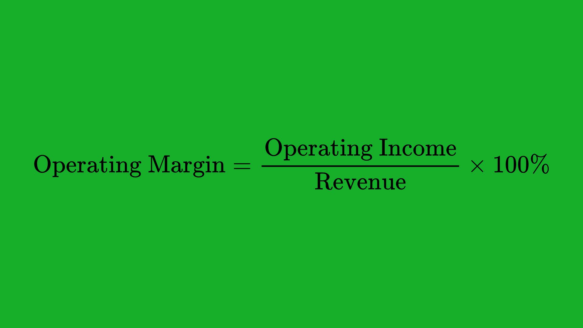 Operating Margin