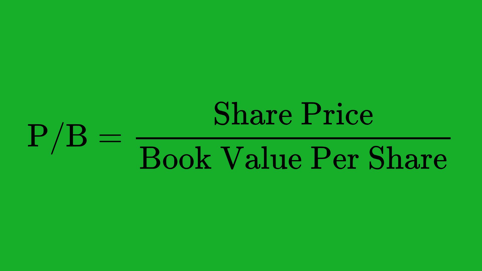 Price-to-Book (PB) Ratio