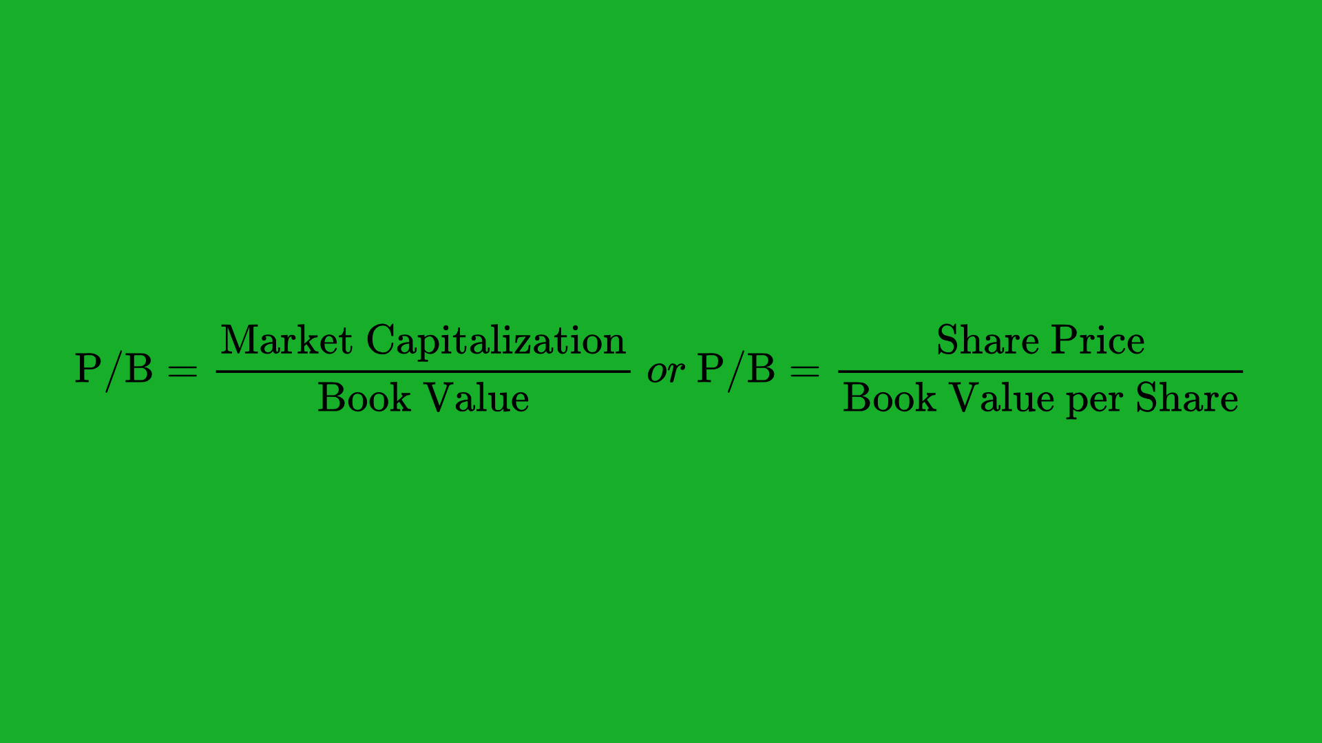 Price-to-Book (PB) Ratio