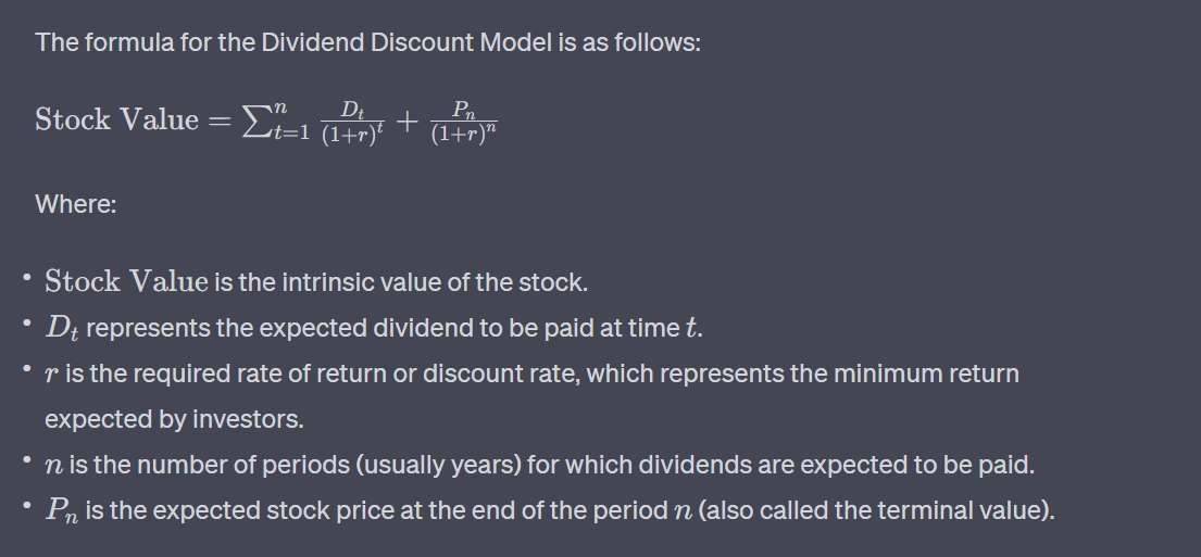 dividend discount model formula
xlearnonline.com