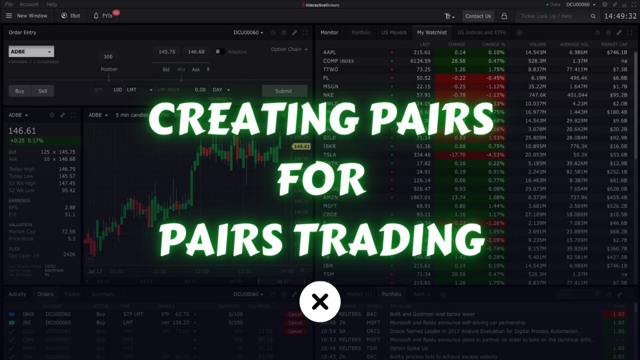 creating pairs for pairs trading
xlearnonline.com