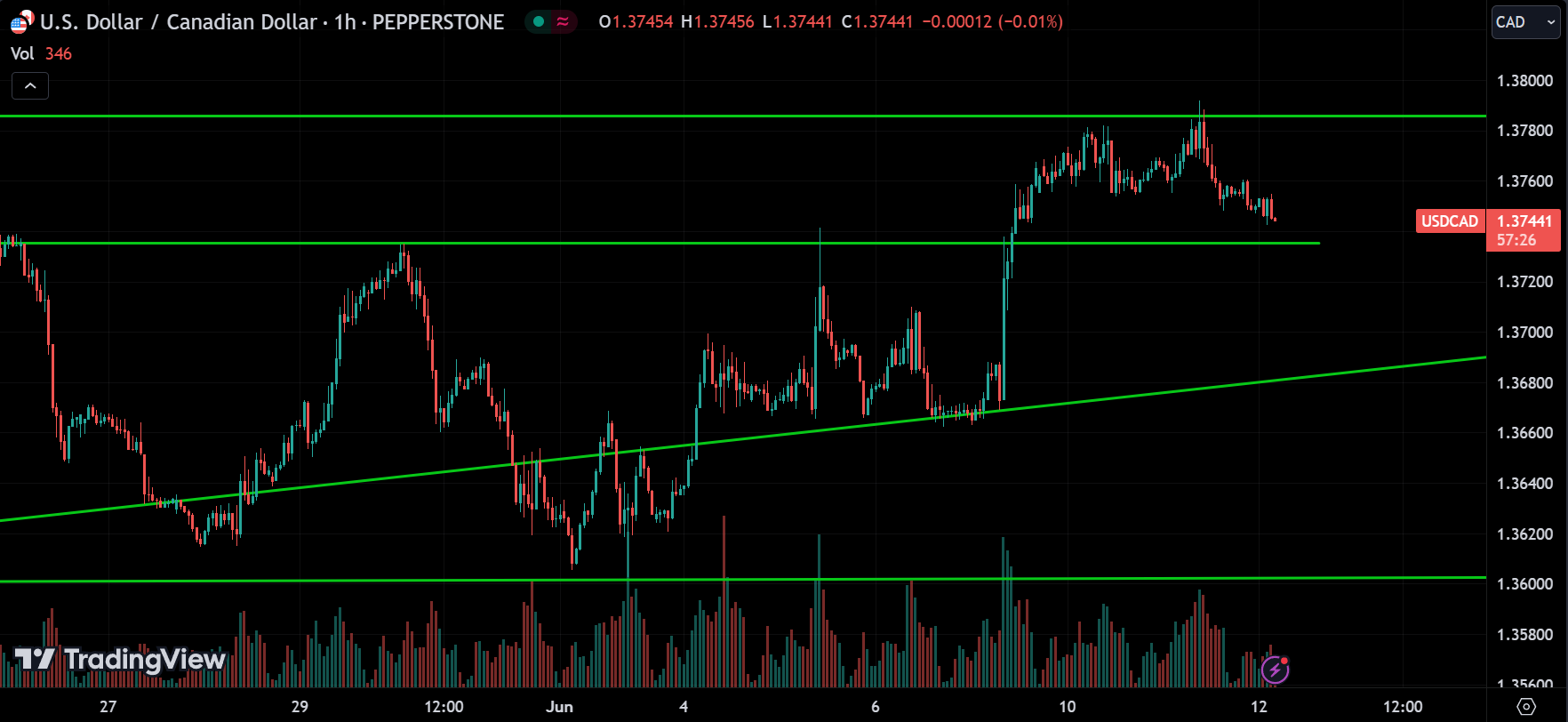 USDCAD Forex Market Analysis Today [2024.06.12]
xlearnonline.com