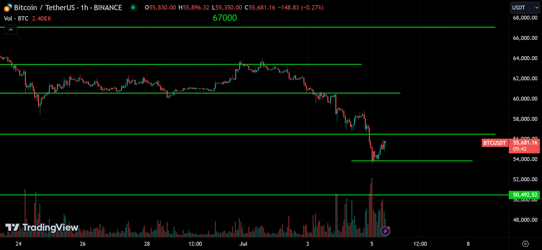 BTC Analysis Today [2024.07.05]
xlearnonline.com