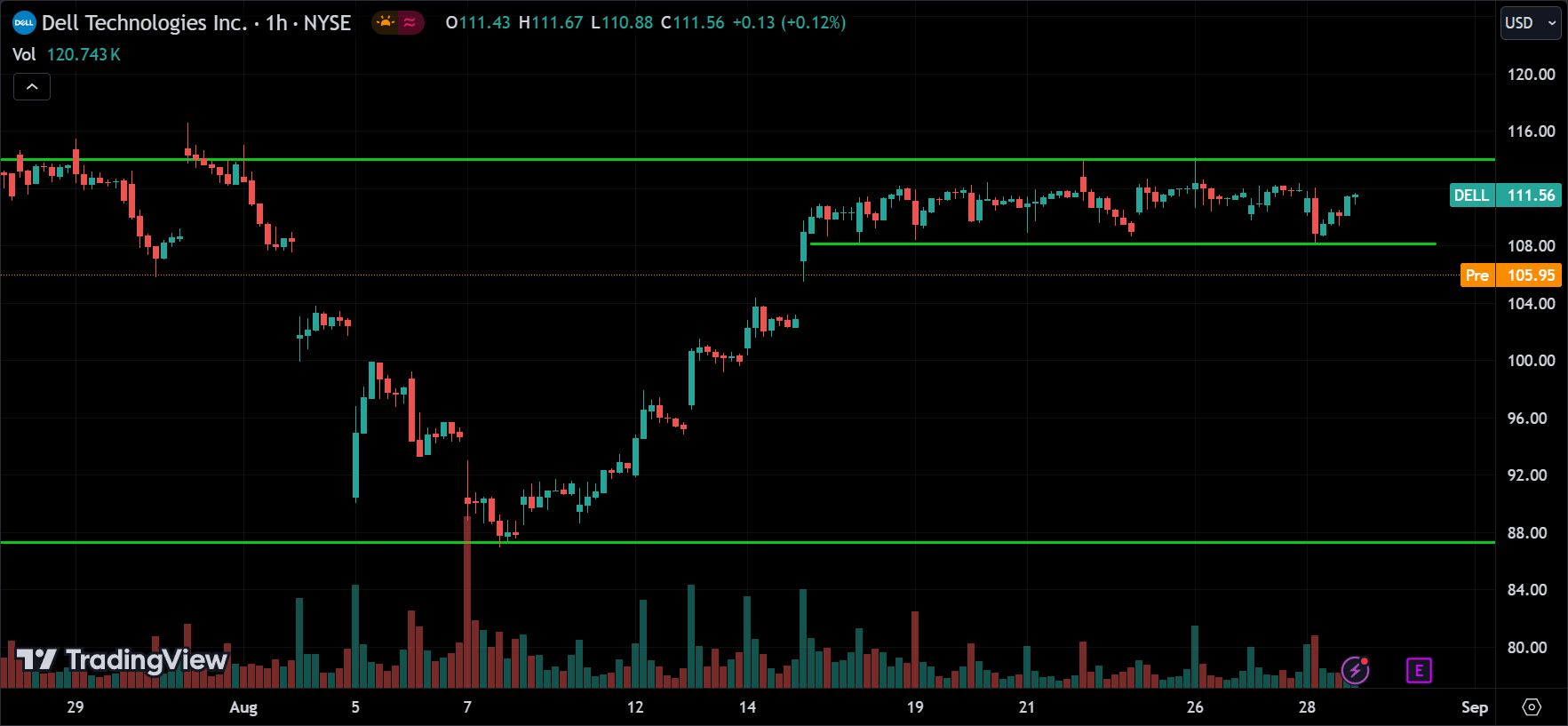 DELL Stock Price Action Forecast 2024.08.29
xlearnonline.com