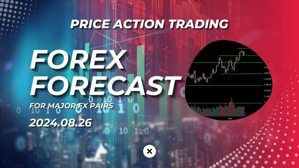 Price Action Forex Forecast [2024.08.26]: Key Price Levels and Trends for Major Forex Pairs - USD Weakens as FED Signals Rate Cuts Starting in September xlearnonline.com