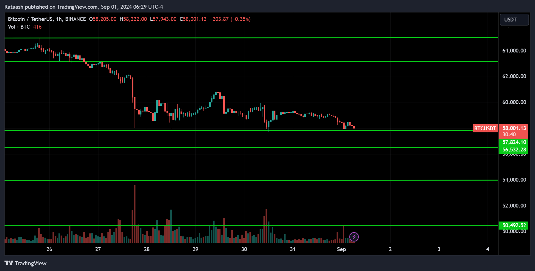 BTC Crypto Analysis 2024.09.01
xlearnonline.com