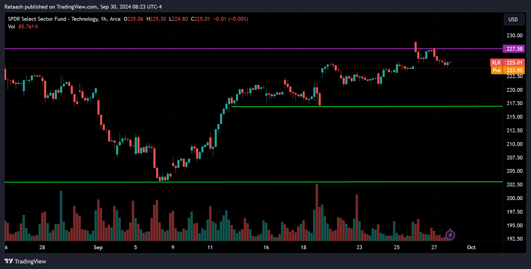 XLK S&P 500 Price Action Forecast
2024.09.30
xlearnonline.com