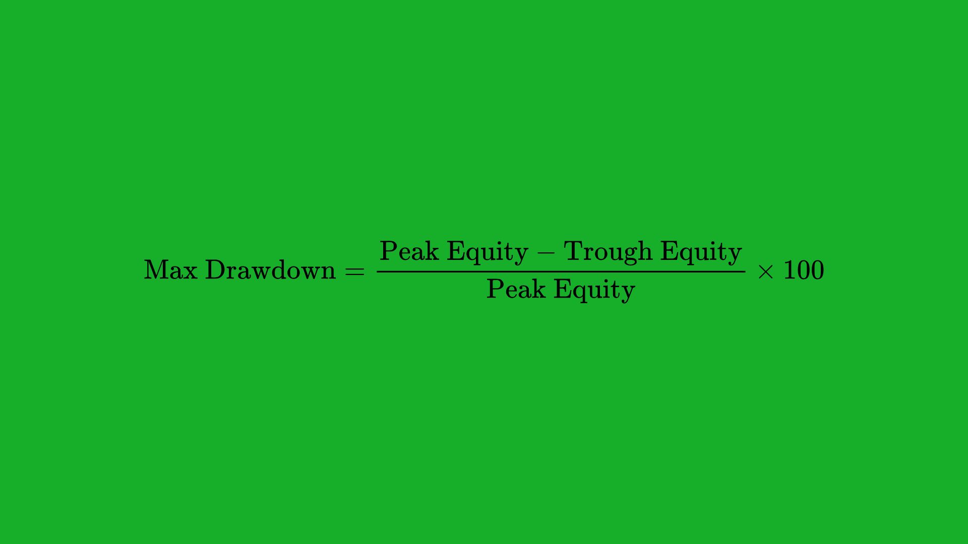 How to Calculate Maximum Drawdownxlearnonline.com