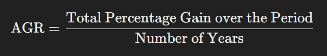 Annualized Growth Rate (AGR)xlearnonline.com