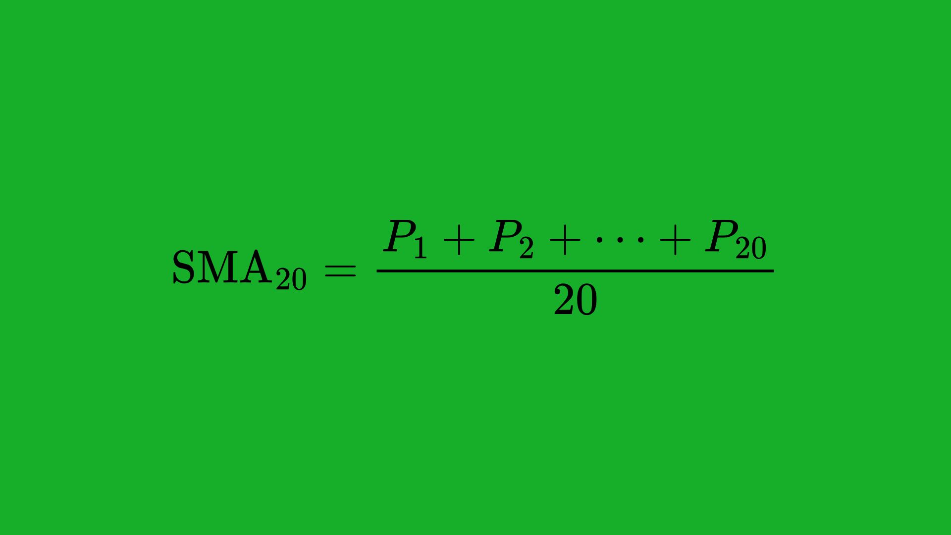 Simple Moving Average (SMA) Calculation